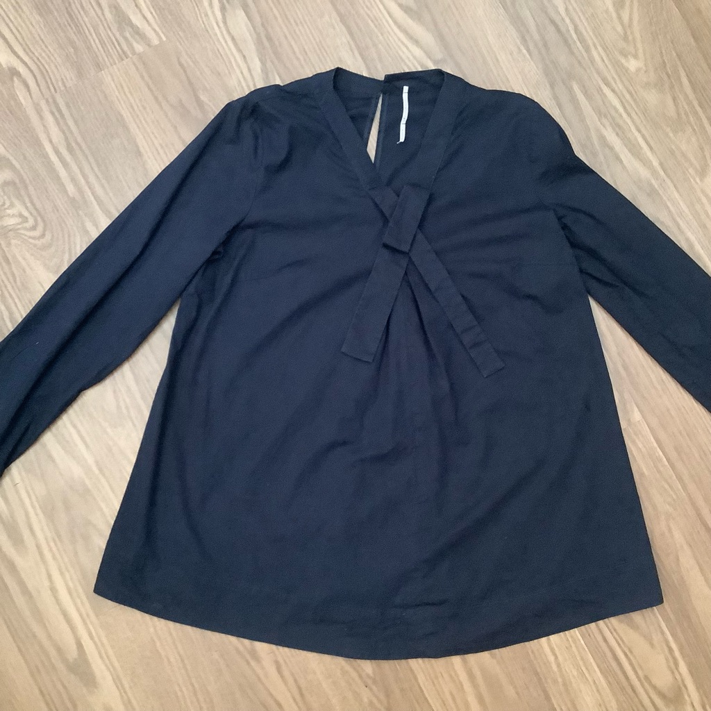 Laviniaturra Blouse Size 48 (Us 12). Long Sleeves Blue Made In Italy